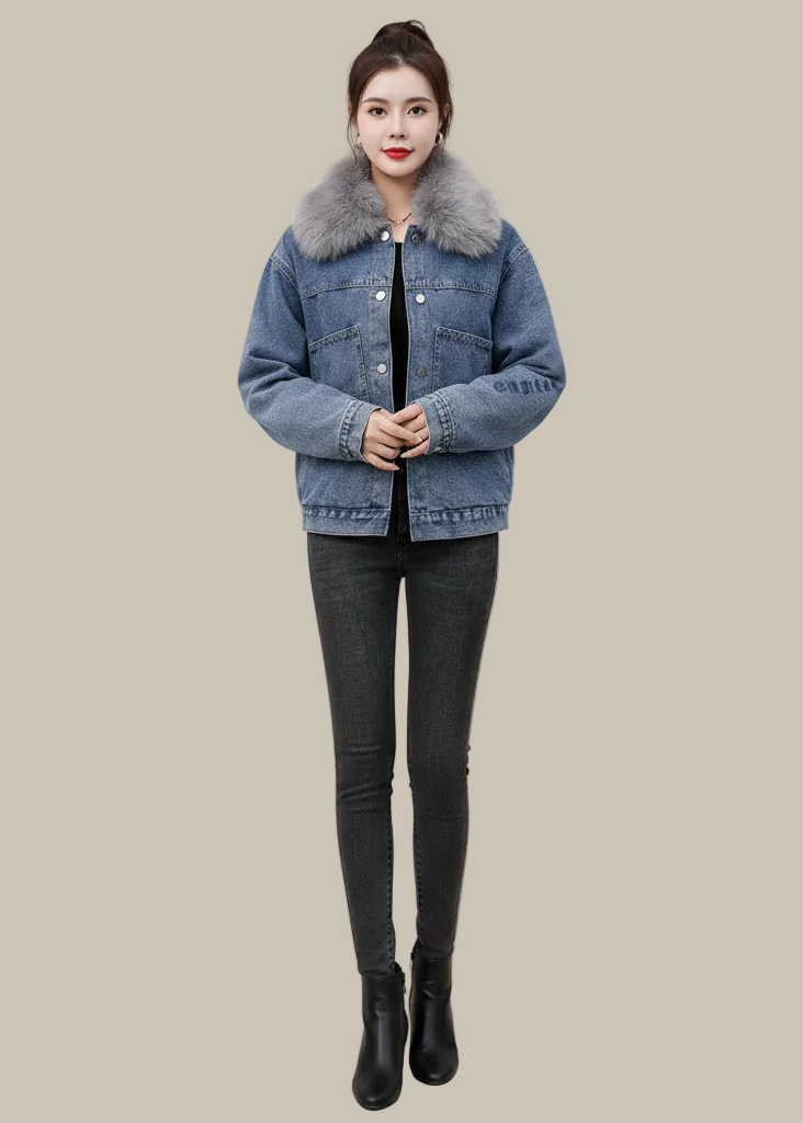 The Fur-Collar Denim Jacket