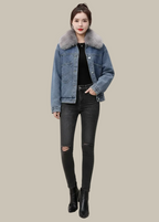 The Fur-Collar Denim Jacket