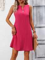 Women's Elegant Pleated Sleeveless V-Neck Maxi Dress – Chic Formal & Summer Style