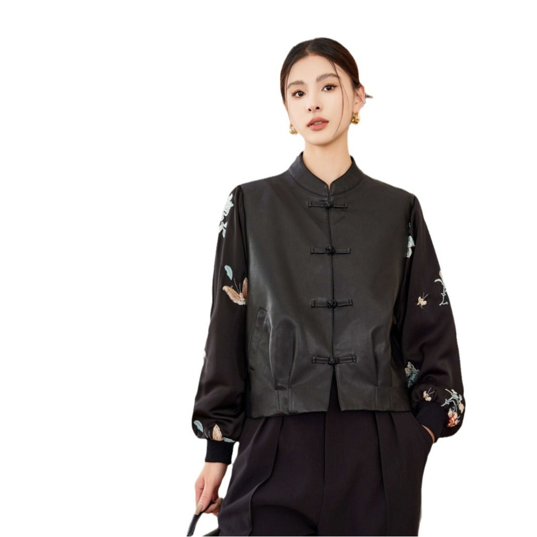 Refined PU Leather Jacket