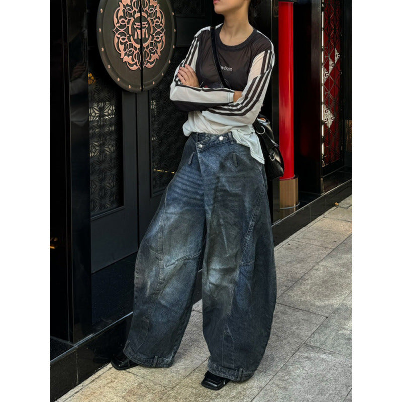 Retro Skate High-Waist Jeans