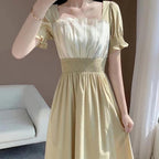 Sunlit High-Waist Dress