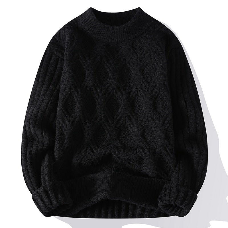 Twisted Knit Casual Sweater