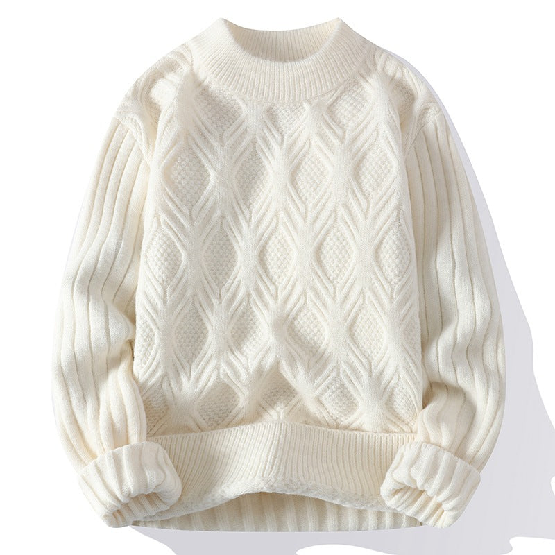 Twisted Knit Casual Sweater