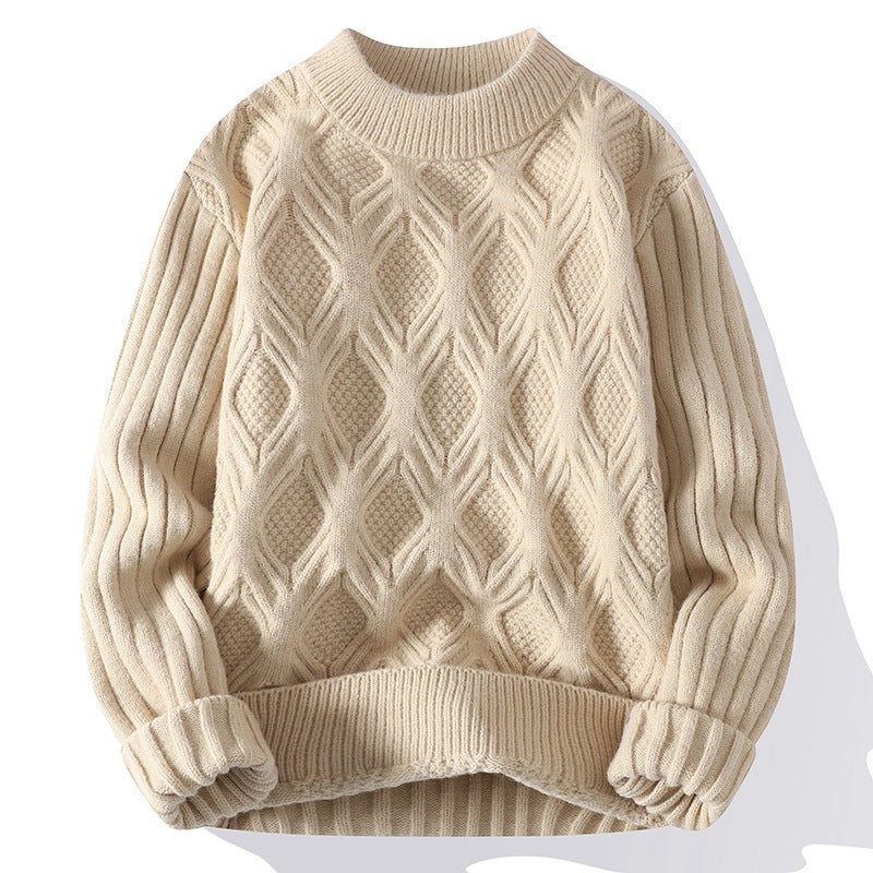 Twisted Knit Casual Sweater