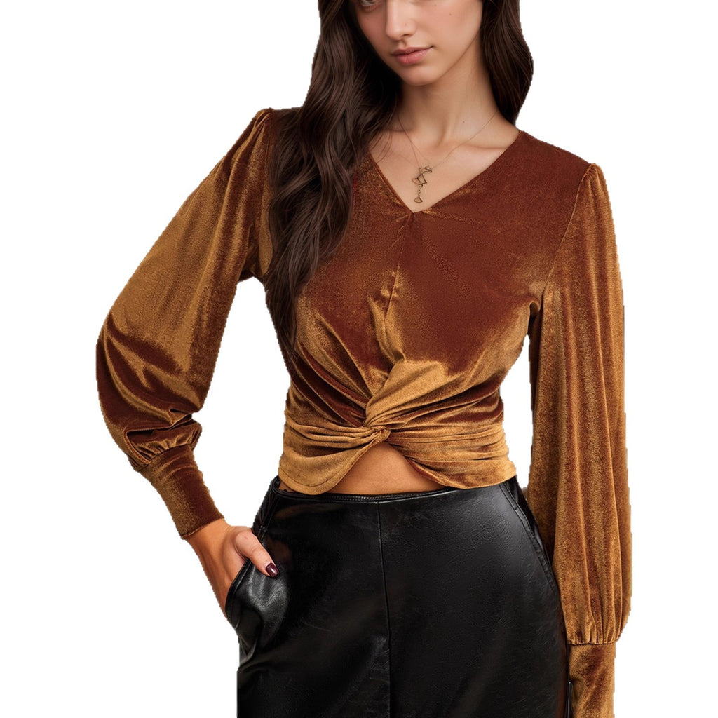 Velvet Twist Crop