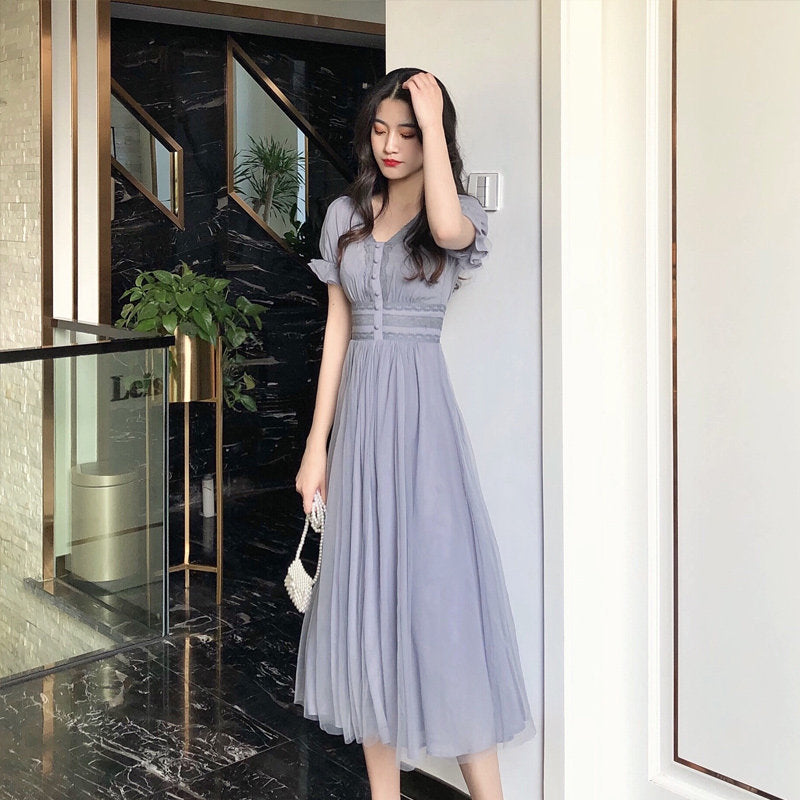Women's Japanese-Style Knitted Swing Dress