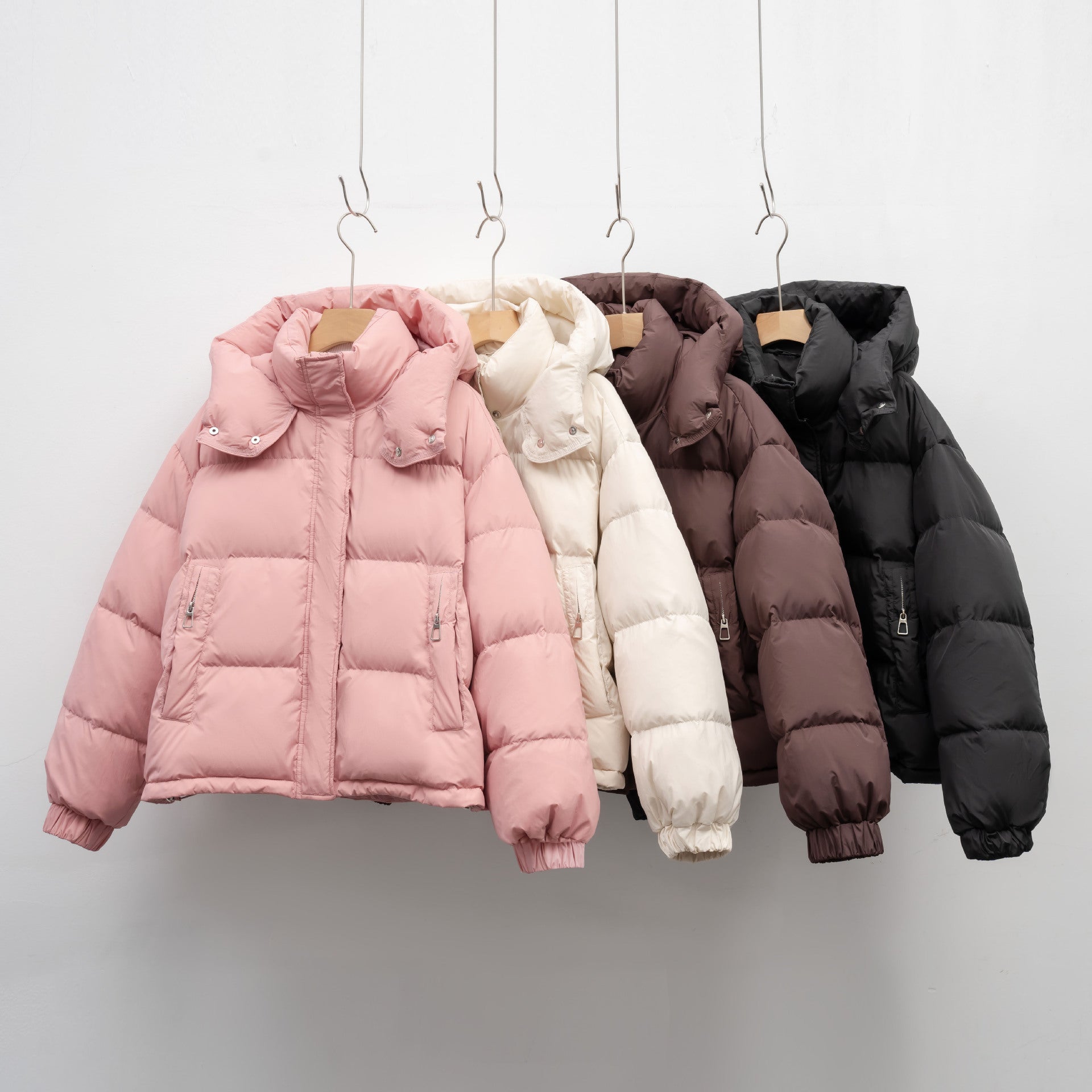 Women's Simple Warm Hooded Puffer Jacket