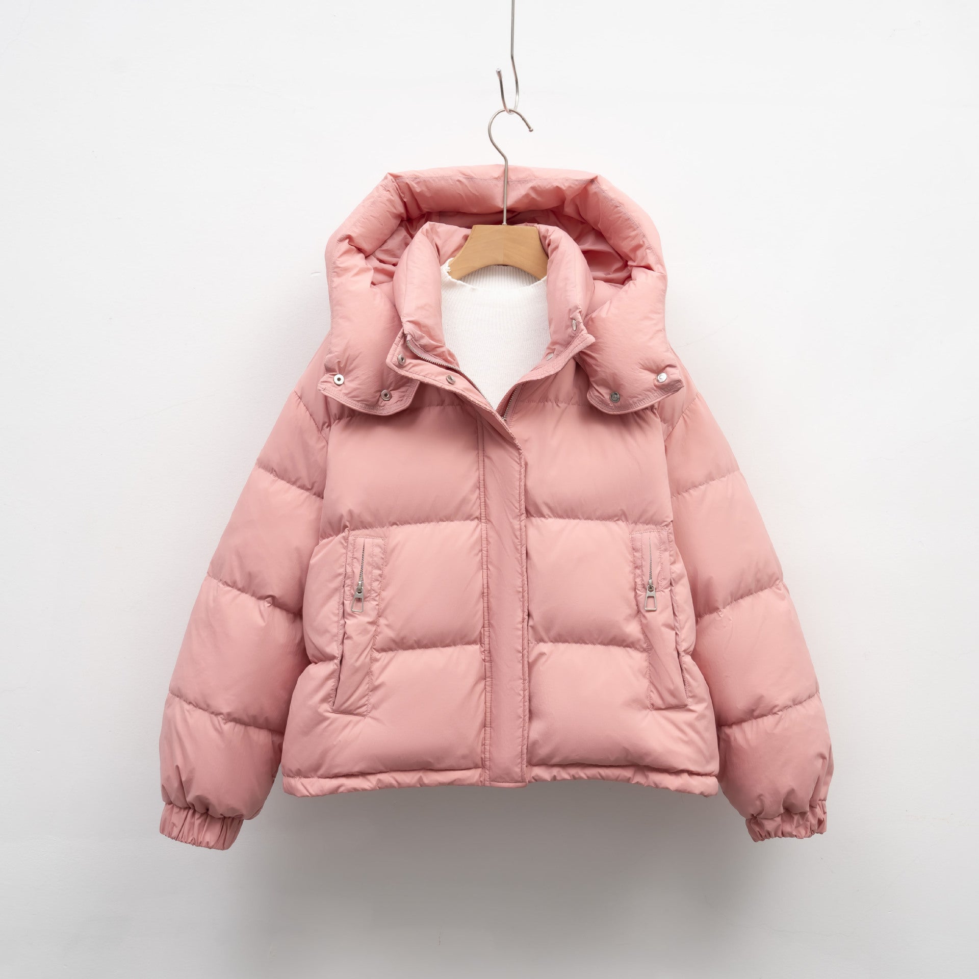 Women's Simple Warm Hooded Puffer Jacket