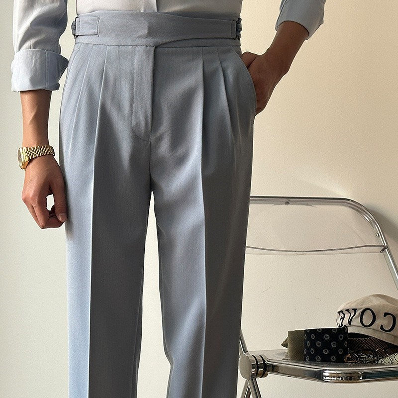 Ankle-Length Regular-Fit Commuter Trousers