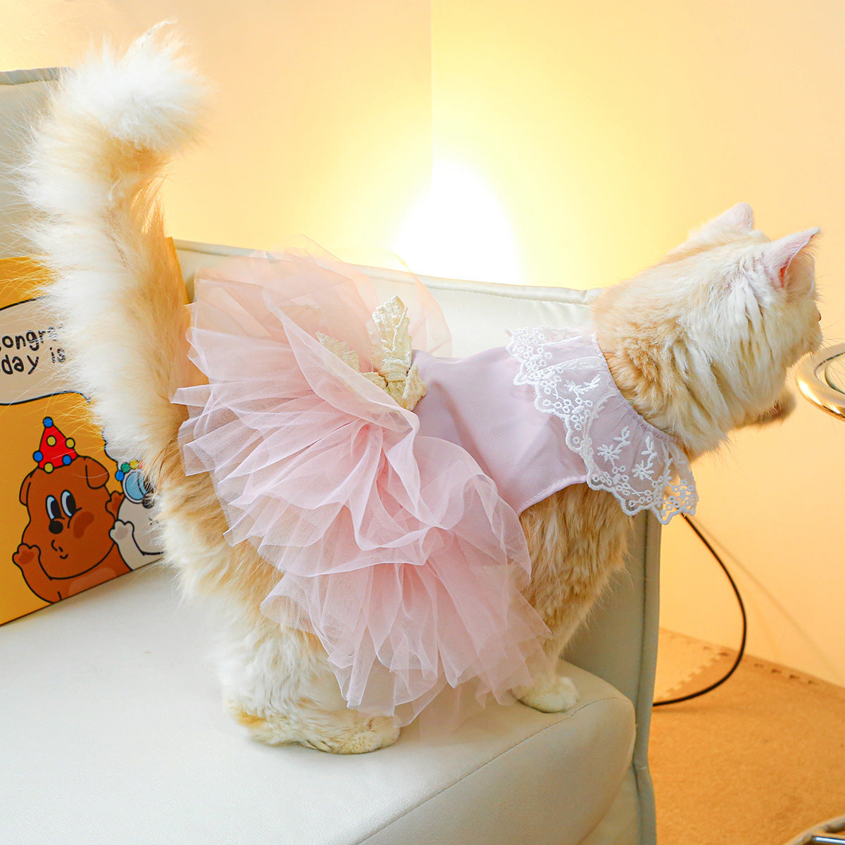 Pink Tulle Tutu Skirt for Cat – Cute & Casual Cat Clothing