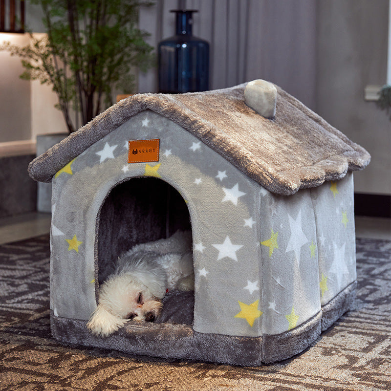 Cama acogedora y autocalentable para mascotas: nido suave, transpirable y duradero para gatos y perros.