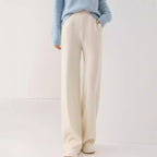 High-Waist Wool Tapered Trousers