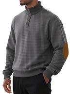 Men’s Long Sleeve Pullover Sweatshirt – Lightweight Polyester Casual Top for Daily Wear