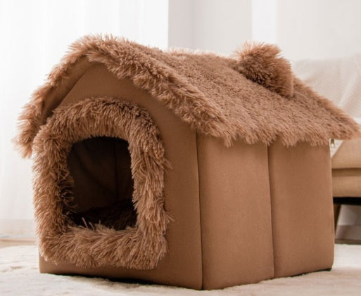 Cama acogedora y autocalentable para mascotas: nido suave, transpirable y duradero para gatos y perros.