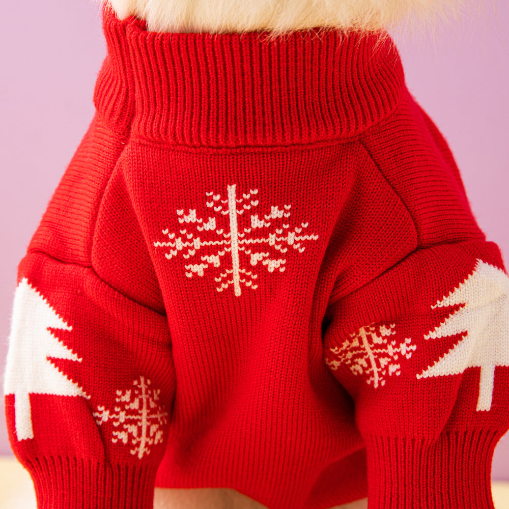 Cozy Knitted Wool Sweater – Europe & America Style with Elk and Christmas Tree Designs