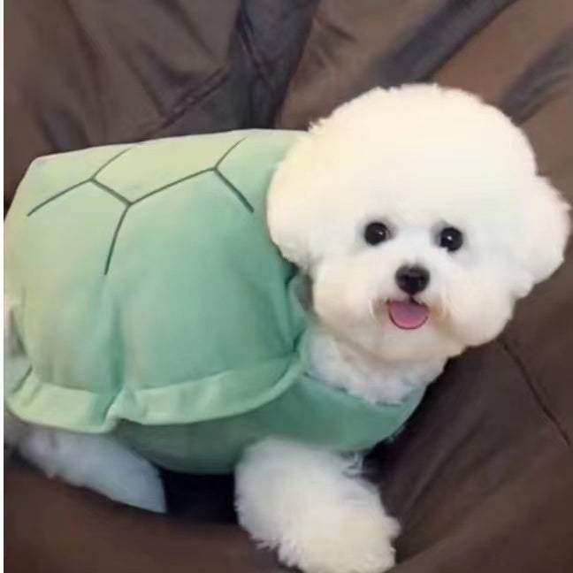 Soft Cotton Velvet Pet Vest - Comfortable Tortoise Shell Design for Small & Medium Pets