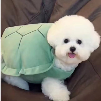 Soft Cotton Velvet Pet Vest - Comfortable Tortoise Shell Design for Small & Medium Pets