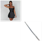Women's Sleeveless A-Line Backless Dress – Elegant Sling Style in Multiple Colors