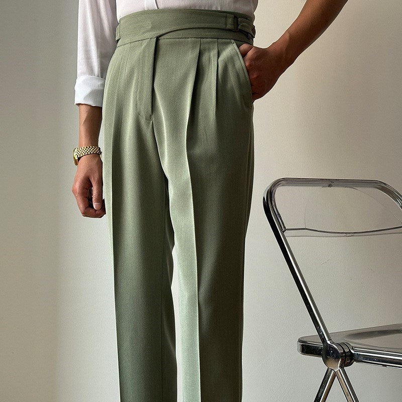 Ankle-Length Regular-Fit Commuter Trousers
