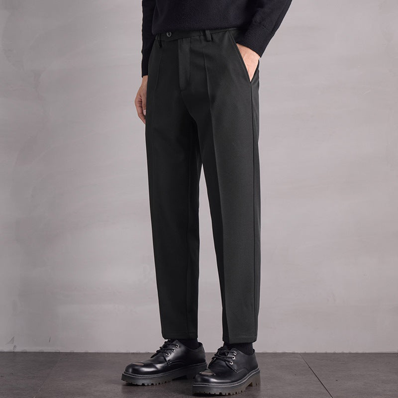 Mid-Waist Non-Iron Casual Trousers