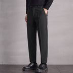 Mid-Waist Non-Iron Casual Trousers