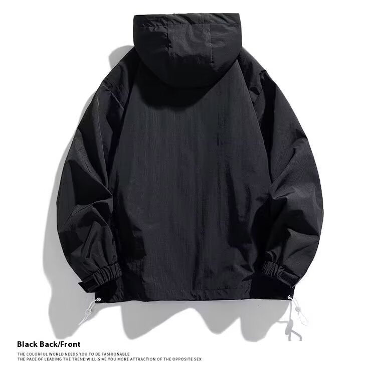 Men’s Casual Hooded Sweatshirt – Youth Long Sleeve Pullover Hoodie for Spring & Autum