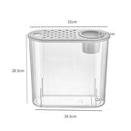 Acrylic Transparent Self-Cleaning Fish Tank with Hydroponic System