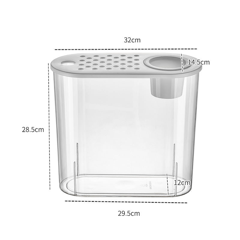 Acrylic Transparent Self-Cleaning Fish Tank with Hydroponic System