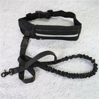 Hands-Free Dog Leash Belt with Adjustable Waist Strap and Bungee Leash – Ideal for Running, Walking & Hiking