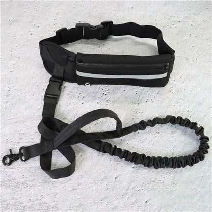 Hands-Free Dog Leash Belt with Adjustable Waist Strap and Bungee Leash – Ideal for Running, Walking & Hiking