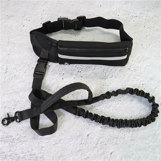 Hands-Free Dog Leash Belt with Adjustable Waist Strap and Bungee Leash – Ideal for Running, Walking & Hiking