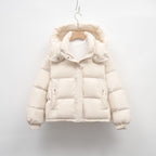 Women's Winter Korean-style Simple Hooded Warm Puffer Jacket