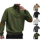 Men’s Long Sleeve Pullover Sweatshirt – Lightweight Polyester Casual Top for Daily Wear