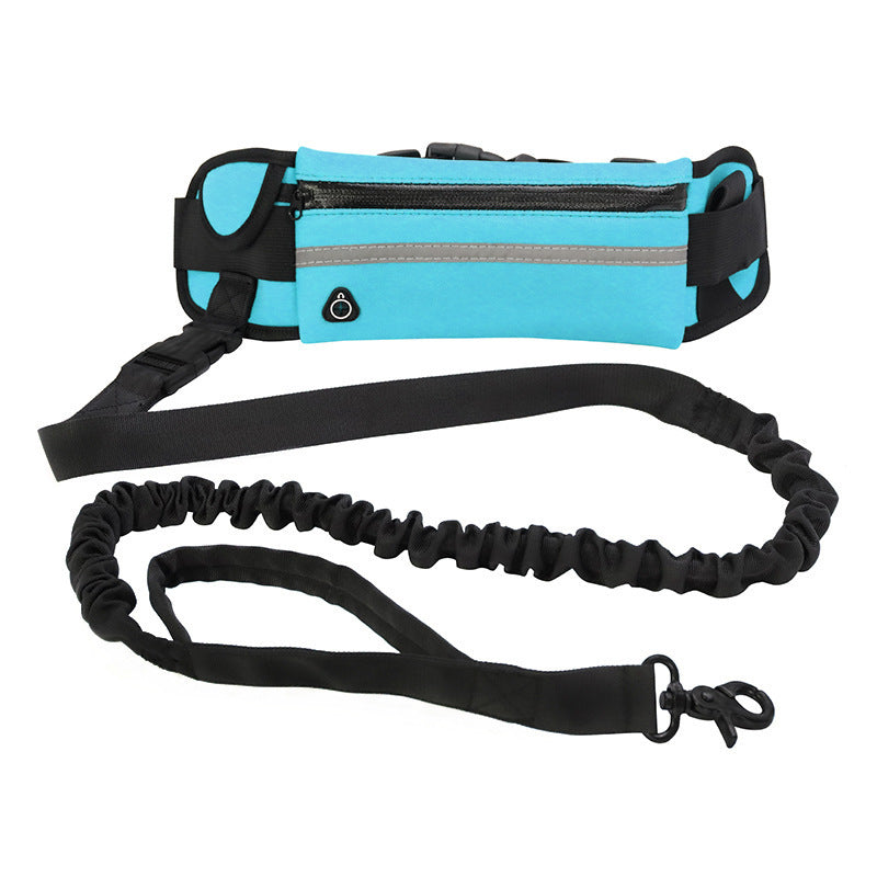 Hands-Free Dog Leash Belt with Adjustable Waist Strap and Bungee Leash – Ideal for Running, Walking & Hiking
