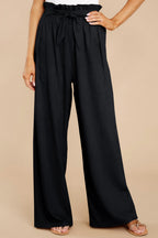 Mid-Waist Wide-Leg Trousers