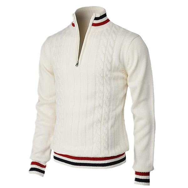 Men’s Casual Stand Collar Jacquard Top – Cotton-Blend Polyester Long Sleeve Shirt | Stylish Everyday Wear with Elegant Textured Design