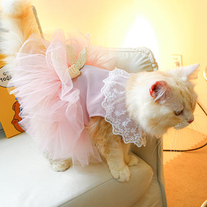 Pink Tulle Tutu Skirt for Cat – Cute & Casual Cat Clothing