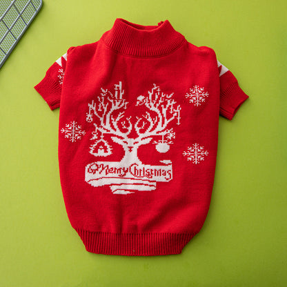 Cozy Knitted Wool Sweater – Europe & America Style with Elk and Christmas Tree Designs