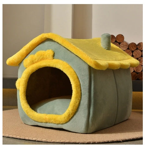 Cama acogedora y autocalentable para mascotas: nido suave, transpirable y duradero para gatos y perros.