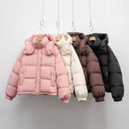 Women's Winter Korean-style Simple Hooded Warm Puffer Jacket