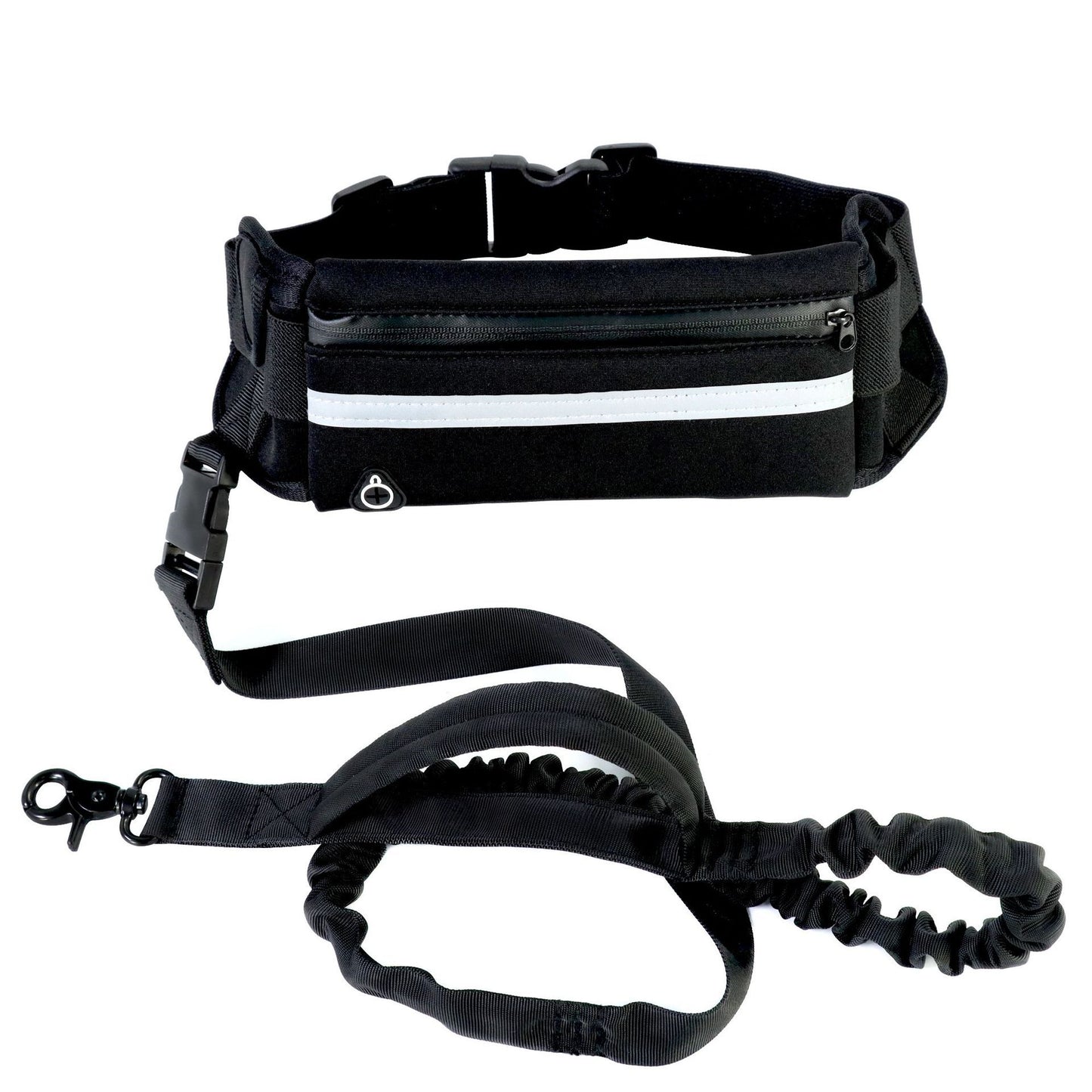 Hands-Free Dog Leash Belt with Adjustable Waist Strap and Bungee Leash – Ideal for Running, Walking & Hiking