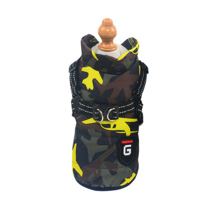 Waterproof Cotton Dog Vest – Comfortable & Stylish in Red, Army Green, Navy Blue, Black & Purple