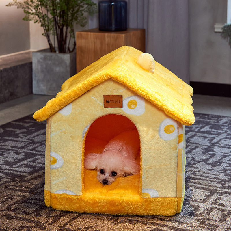 Cama acogedora y autocalentable para mascotas: nido suave, transpirable y duradero para gatos y perros.