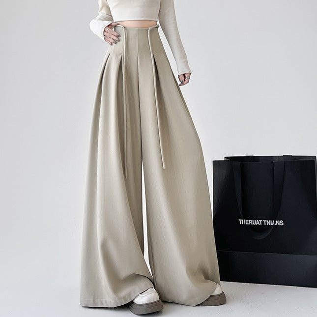 Lace-Up Relaxed Commuter Trousers