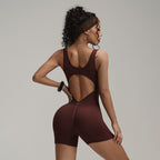 Dames Super Stretch Nylon Spandex Shorts – Bruin Slim Fit Sportkleding &amp; Casual Kleding