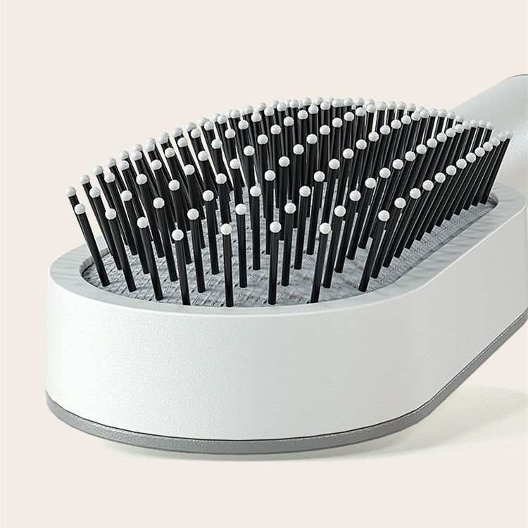 Self-Cleaning Scalp Massage Hair Brush – 3D Air Cushion Anti-Static Detangling Comb for All Hair Types | Pain-Free, No-Pull Hair Brush for Healthy Hair Growth & Frizz-Free Styling