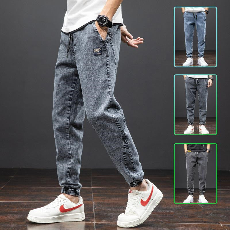 Stretch Cotton Straight Denim Jeans