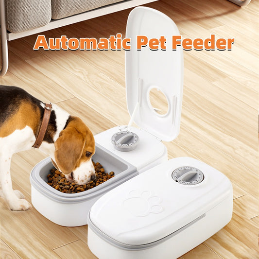 Automatic 2-in-1 Gravity Pet Feeder & Water Dispenser – Large Capacity Cat & Dog Feeding Station