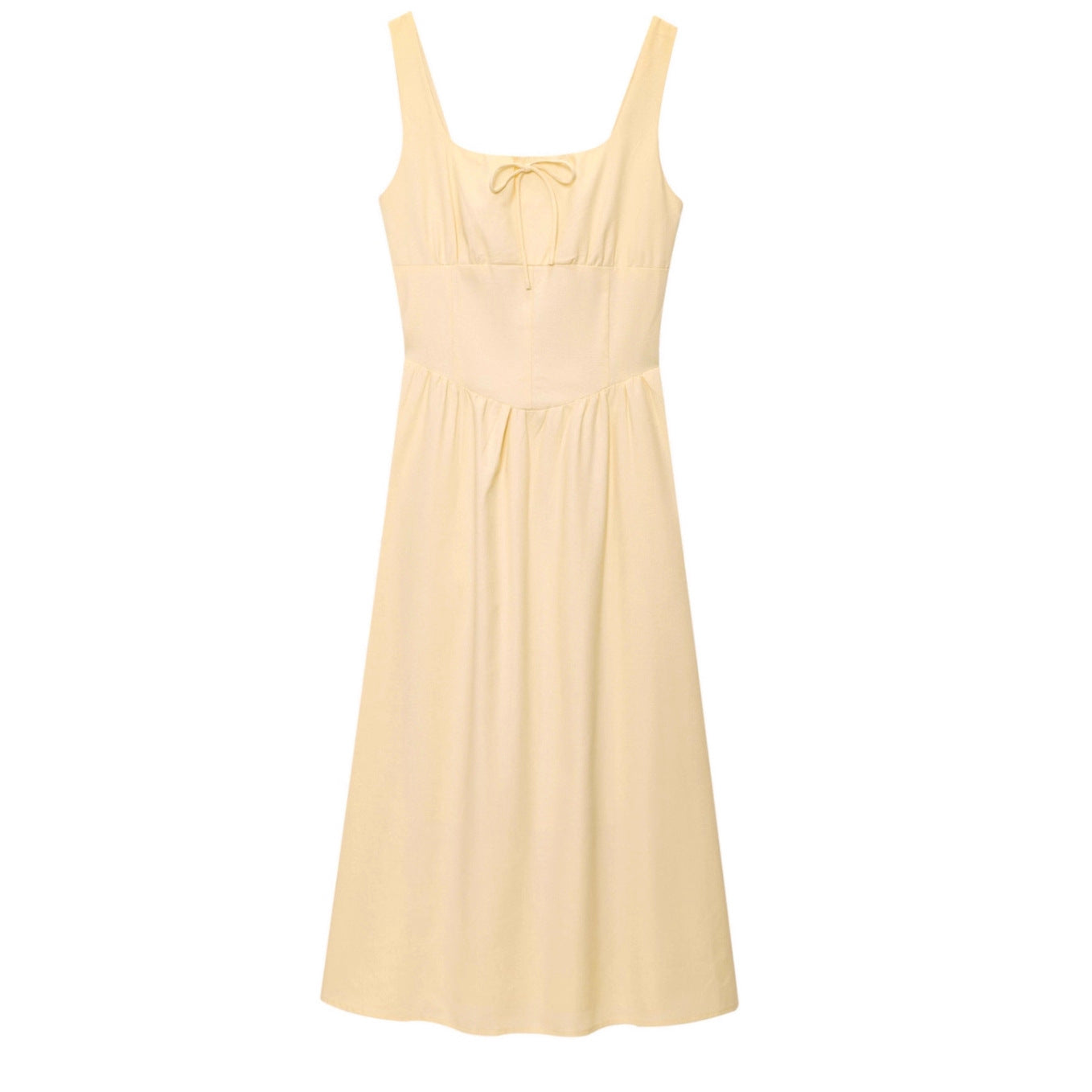 Slim-fit Bow-tied Strap Dress For Women